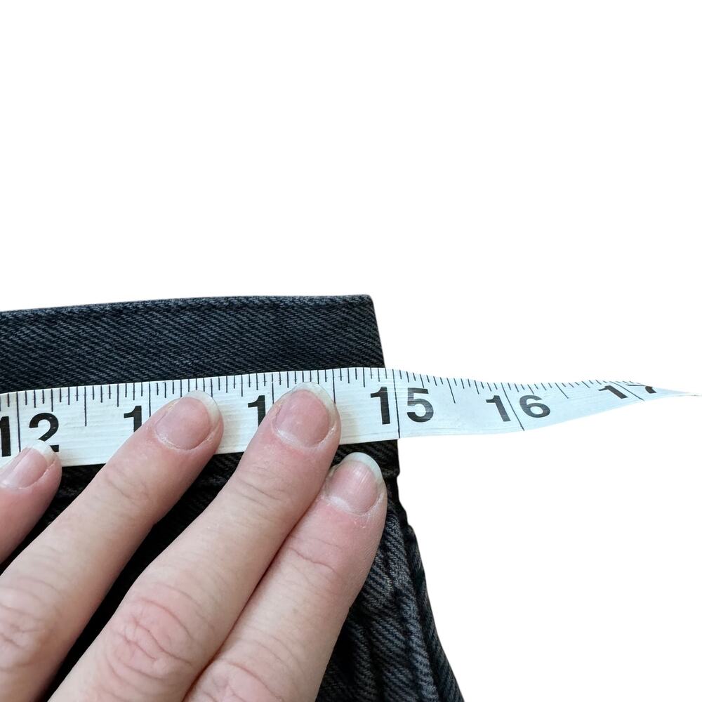 Re/Done High Rise Loose Jeans Ripped Black - Picture 9 of 11